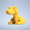 Mô hình chú khủng long nhỏ dễ thương (Dino) in 3D - Thumbnail 4