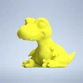 Mô hình chú khủng long nhỏ dễ thương (Dino) in 3D - Thumbnail 5