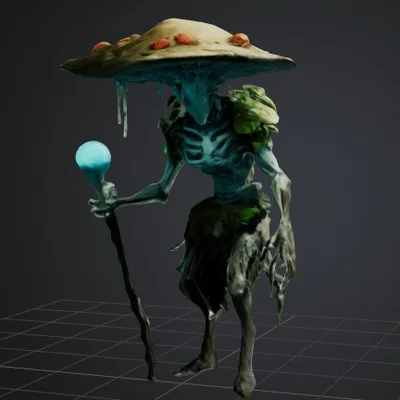Mô hình 3D Pháp sư Nấm (Mushroom Sorcerer) độc đáo cho DND