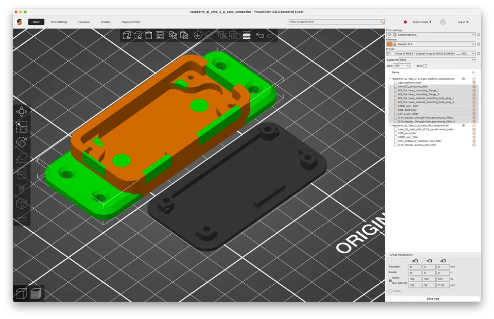 Hộp case Raspberry Pi Zero 2 W (vỏ tùy biến lỗ cổng!) - Image 6