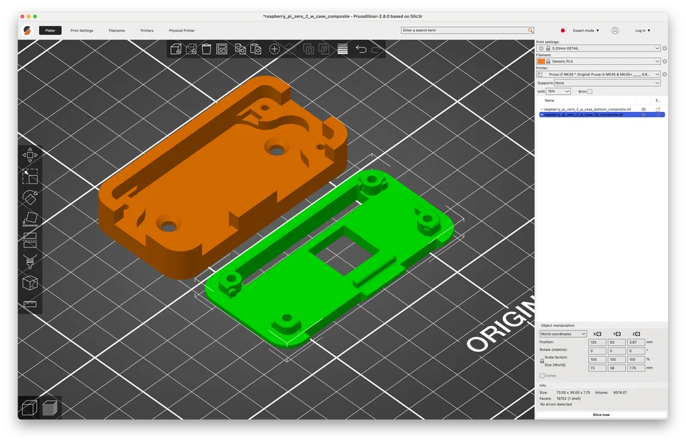 Hộp case Raspberry Pi Zero 2 W (vỏ tùy biến lỗ cổng!) - Image 8