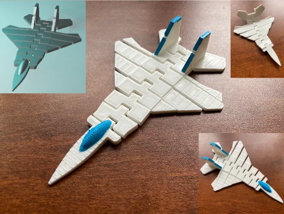 Máy bay tiêm kích dẻo Flexible Fighter Jet Airplane (F-15) - Image 1