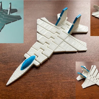 Máy bay tiêm kích dẻo Flexible Fighter Jet Airplane (F-15)