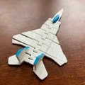 Máy bay tiêm kích dẻo Flexible Fighter Jet Airplane (F-15) - Thumbnail 2