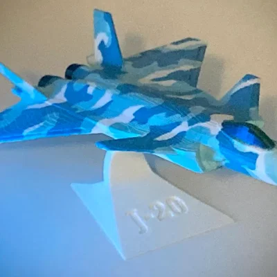 Chengdu J-20 Tách Phần Dual Color + Stand