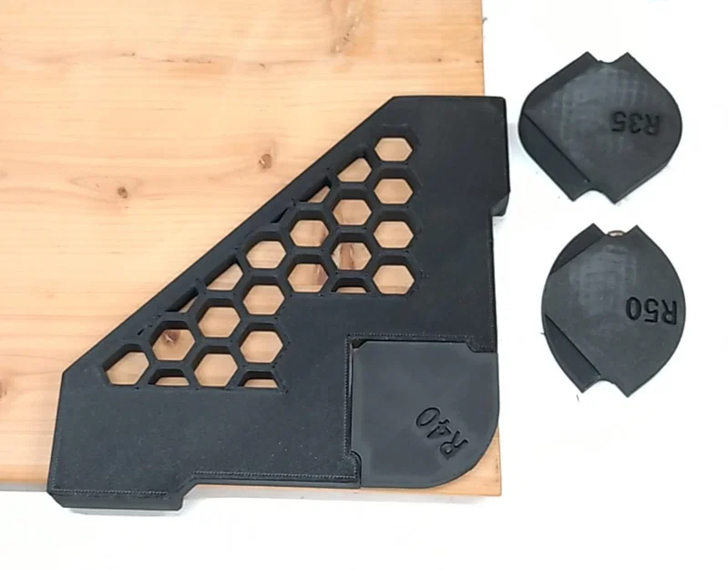 Template dẫn góc router (Route rcorner guide template) – Leathercraft - Image 1