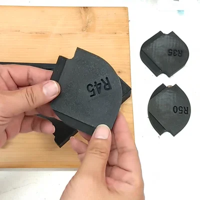 Template dẫn góc router (Route rcorner guide template) – Leathercraft