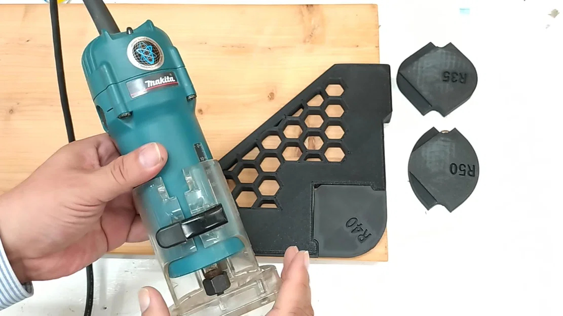 Template dẫn góc router (Route rcorner guide template) – Leathercraft - Image 4