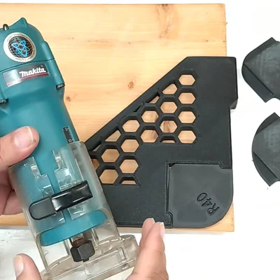 Template dẫn góc router (Route rcorner guide template) – Leathercraft