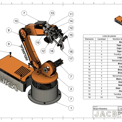Cánh tay robot KUKA dùng Arduino (Brazo Robotico KUKA Arduino)