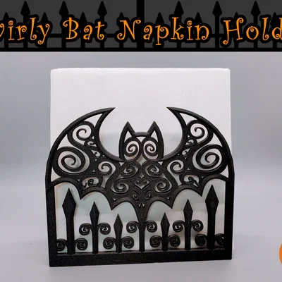 Giá Đỡ Khăn Giấy Dơi Xoáy (Swirly Bat Napkin Holder)