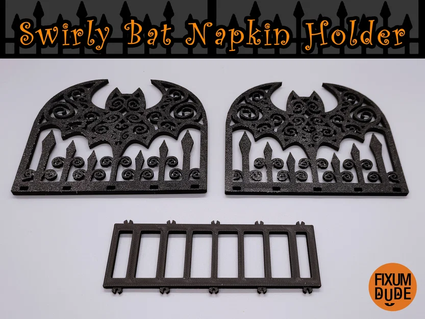 Giá Đỡ Khăn Giấy Dơi Xoáy (Swirly Bat Napkin Holder) - Image 3