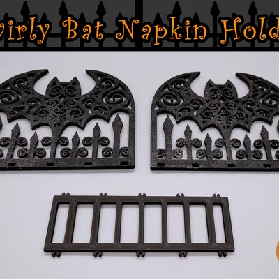 Giá Đỡ Khăn Giấy Dơi Xoáy (Swirly Bat Napkin Holder)