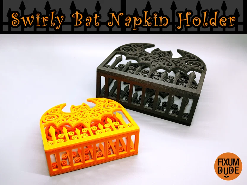 Giá Đỡ Khăn Giấy Dơi Xoáy (Swirly Bat Napkin Holder) - Image 4