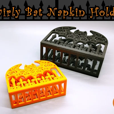 Giá Đỡ Khăn Giấy Dơi Xoáy (Swirly Bat Napkin Holder)