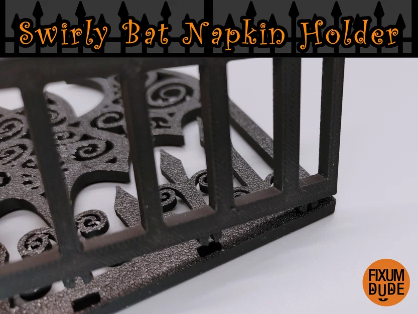 Giá Đỡ Khăn Giấy Dơi Xoáy (Swirly Bat Napkin Holder) - Image 7