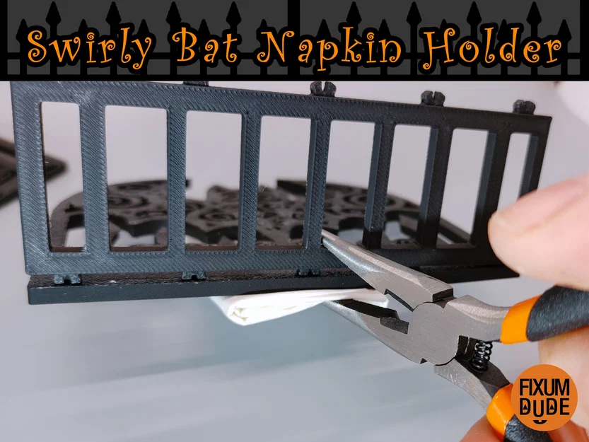Giá Đỡ Khăn Giấy Dơi Xoáy (Swirly Bat Napkin Holder) - Image 8