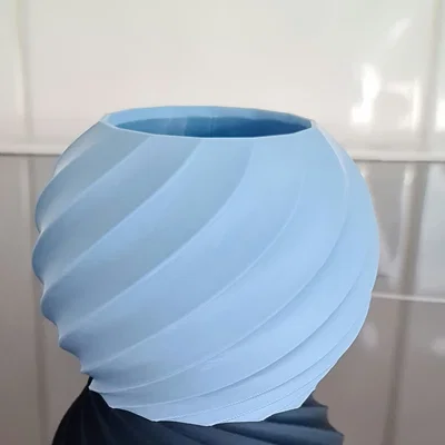 Mẫu chậu hoa 3D hình cầu xoắn ốc đẹp mắt và dễ in