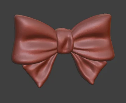 Mô hình nút thắt nơ 3D (Ribbon Button) đáng yêu cho dự án DIY - Image 1