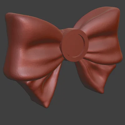 Mô hình nút thắt nơ 3D (Ribbon Button) đáng yêu cho dự án DIY