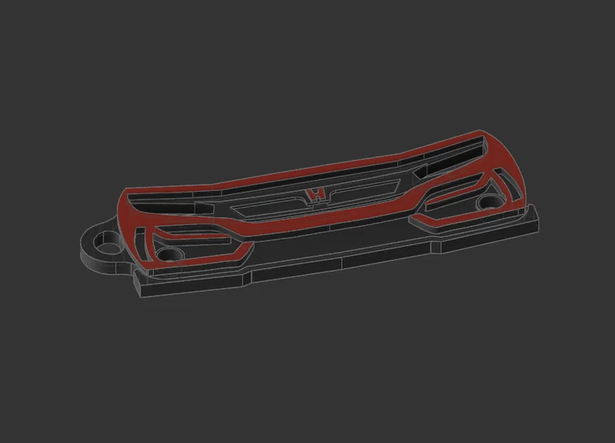 Móc khóa Honda Civic Type R (Keyring) - Image 2