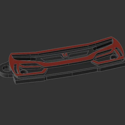 Móc khóa Honda Civic Type R (Keyring)