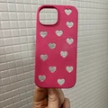 Ốp lưng iPhone 15 họa tiết trái tim dễ thương in 3D - Thumbnail 1
