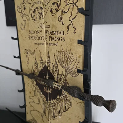 Harry Potter - Holder/Organizer Bản đồ Marauders & 8 cây đũa phép