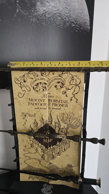 Harry Potter - Holder/Organizer Bản đồ Marauders & 8 cây đũa phép - Image 3