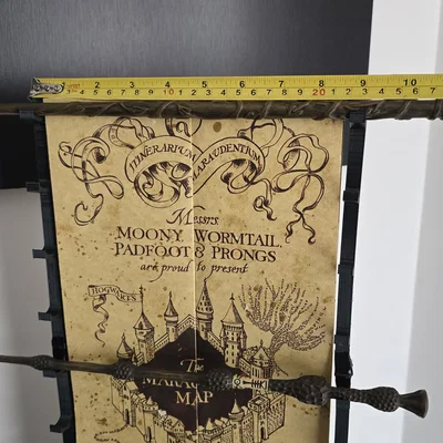 Harry Potter - Holder/Organizer Bản đồ Marauders & 8 cây đũa phép