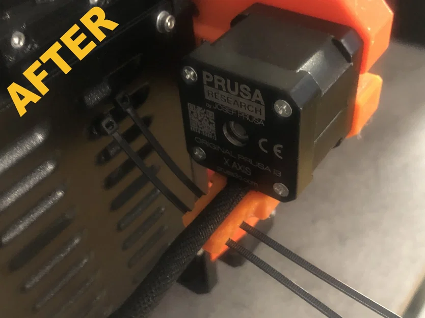Bảo vệ cáp motor trục X cho Prusa MK4/MK4S - Image 4