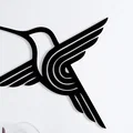 Mẫu Chim Ruồi Hình Học (Geometric Colibri) In 3D Trang Trí Độc Đáo - Thumbnail 1