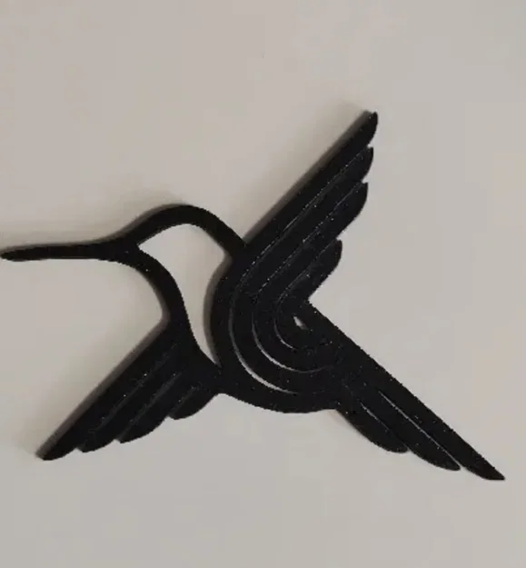 Mẫu Chim Ruồi Hình Học (Geometric Colibri) In 3D Trang Trí Độc Đáo - Image 2