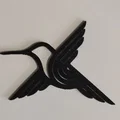 Mẫu Chim Ruồi Hình Học (Geometric Colibri) In 3D Trang Trí Độc Đáo - Thumbnail 2