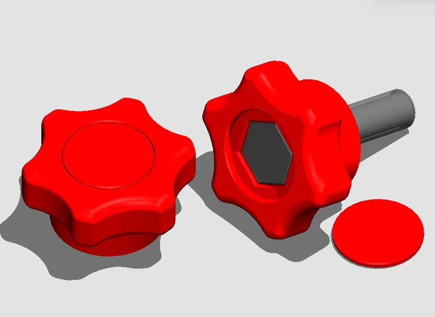 Đầu vặn tay nắm (Hand bolt) cho bu-lông M10 - Thiết kế in 3D tiện lợi - Image 1