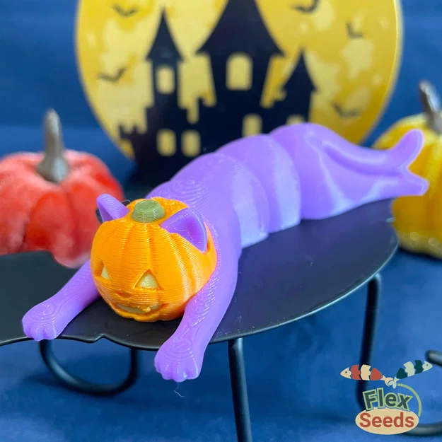 Flexi Mèo Bí Ngô (Print-in-place) - Image 2