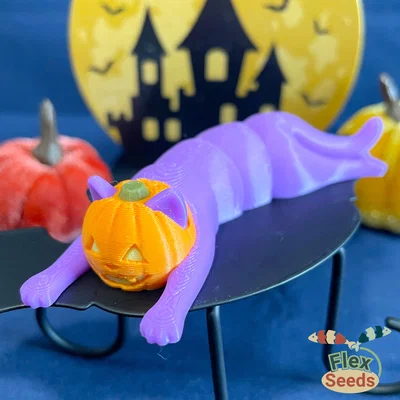 Flexi Mèo Bí Ngô (Print-in-place)