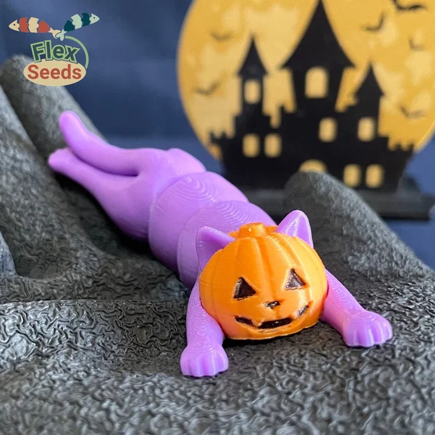 Flexi Mèo Bí Ngô (Print-in-place) - Image 3