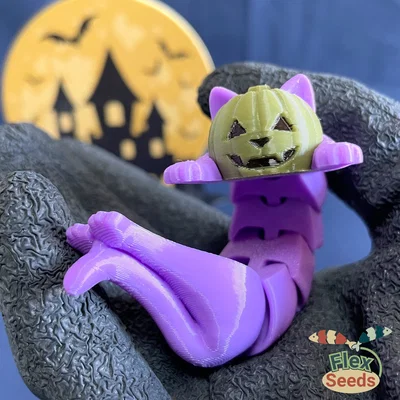 Flexi Mèo Bí Ngô (Print-in-place)