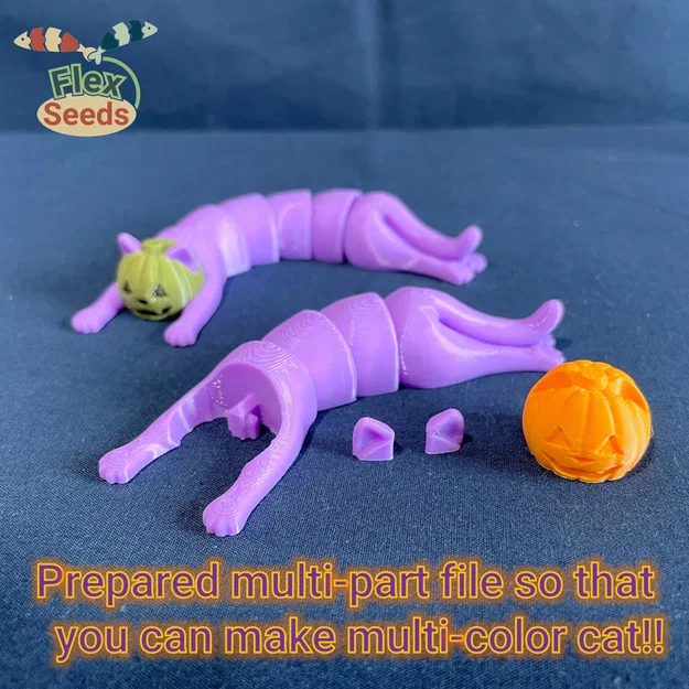 Flexi Mèo Bí Ngô (Print-in-place) - Image 5