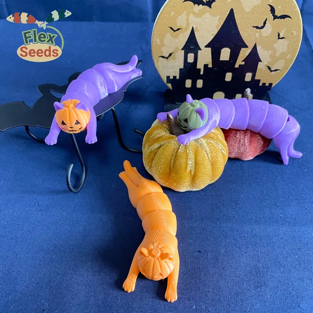 Flexi Mèo Bí Ngô (Print-in-place) - Image 11