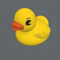 Mô hình chú vịt cao su (Rubber Duck) in 3D trang trí siêu dễ thương - Thumbnail 1
