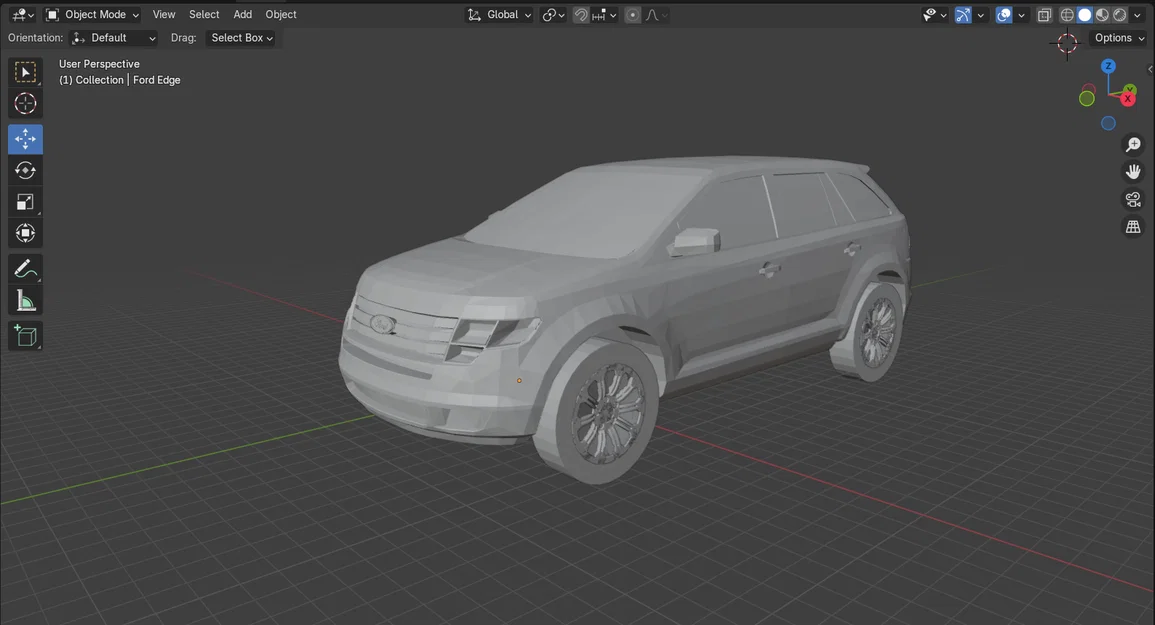 Mô hình 2010 Ford Edge in 3D chi tiết - File STL miễn phí - Image 1