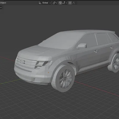 Mô hình 2010 Ford Edge in 3D chi tiết - File STL miễn phí