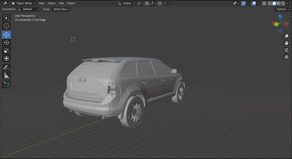 Mô hình 2010 Ford Edge in 3D chi tiết - File STL miễn phí - Image 2