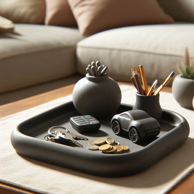 Khay Đựng Chìa Khóa Thiết Kế Bo Tròn (Rounded Design Key Tray) - Image 1