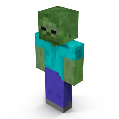 Mô hình 3D Zombie Minecraft cực chất để bàn