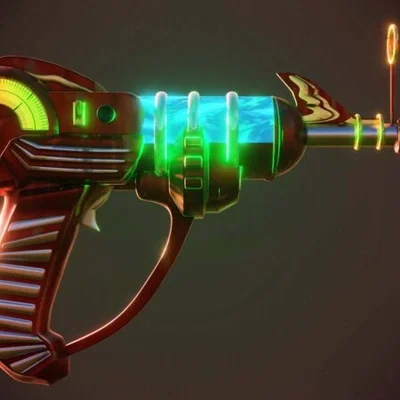 Mô hình Ray Gun - Súng Laser viễn tưởng in 3D cực chất