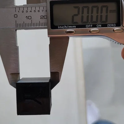 Khối lập phương hiệu chuẩn máy in 3D (Calibration Cube) 20mm