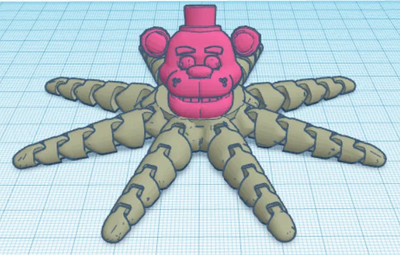 Mô hình 3D OctoFreddy - Bạch tuộc Freddy Fazbear độc đáo - Image 1